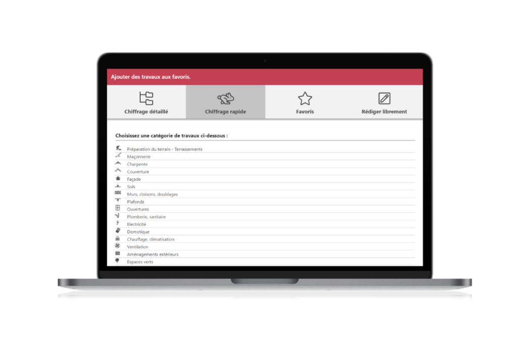 screenshot of BatiChiffrage