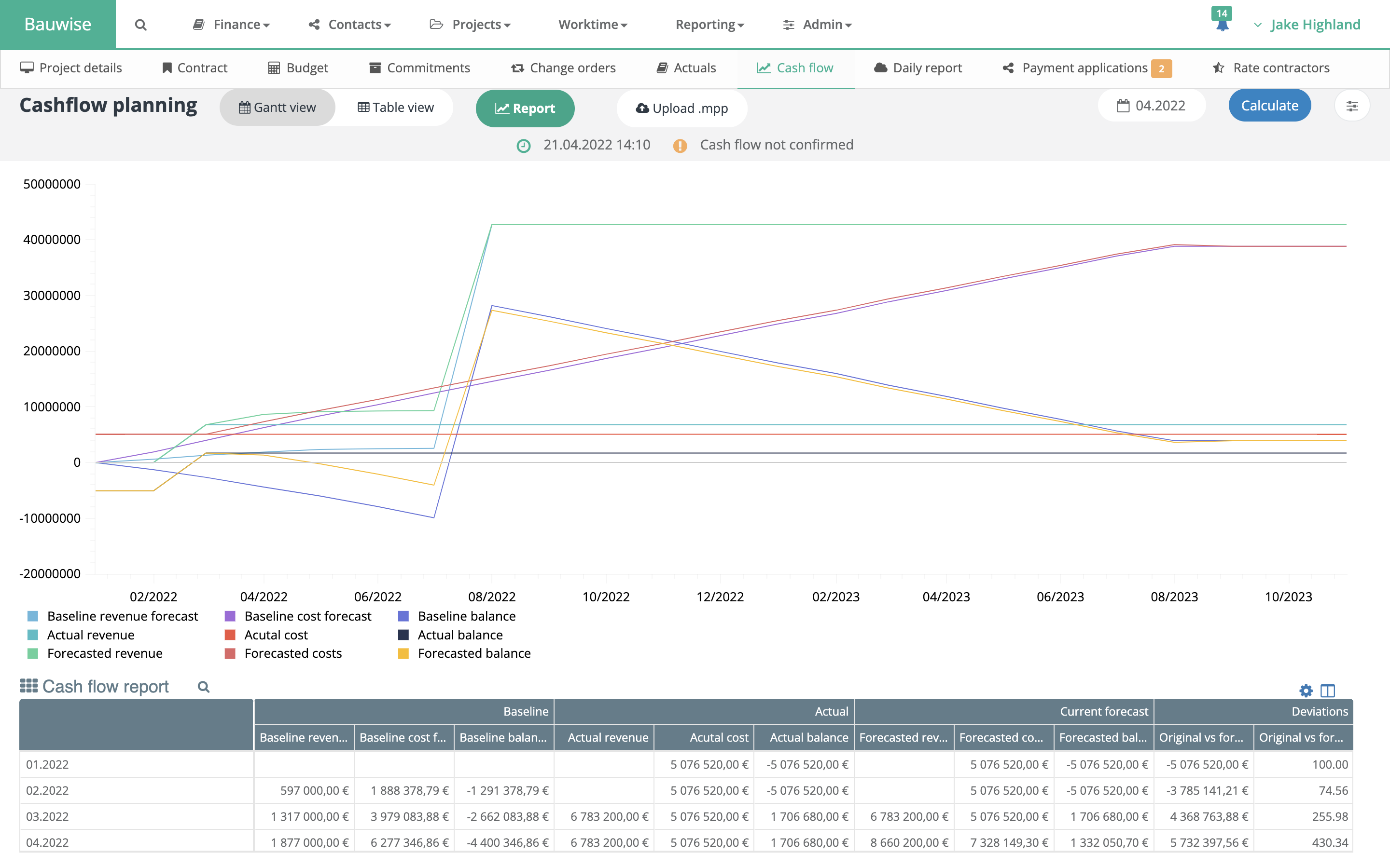 screenshot of Bauwise