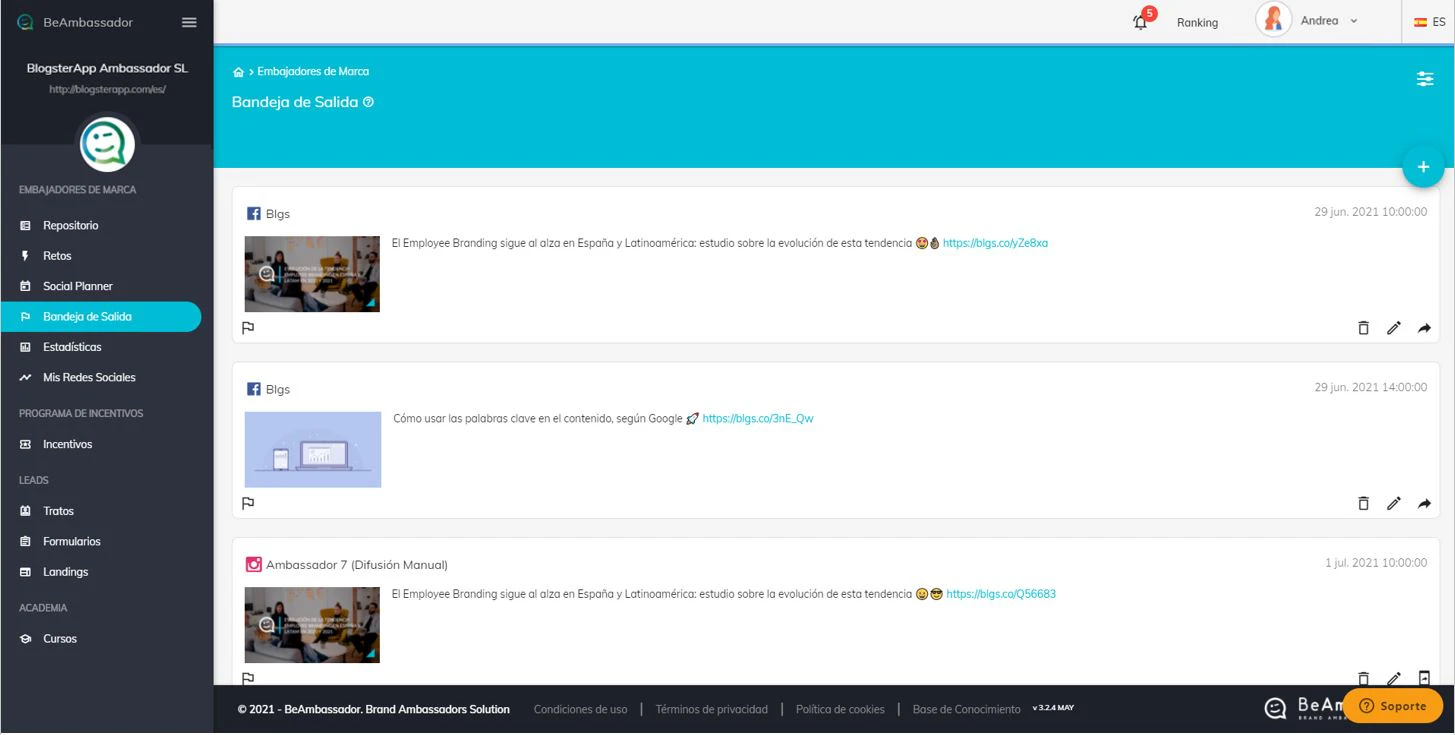 screenshot of BeAmbassador
