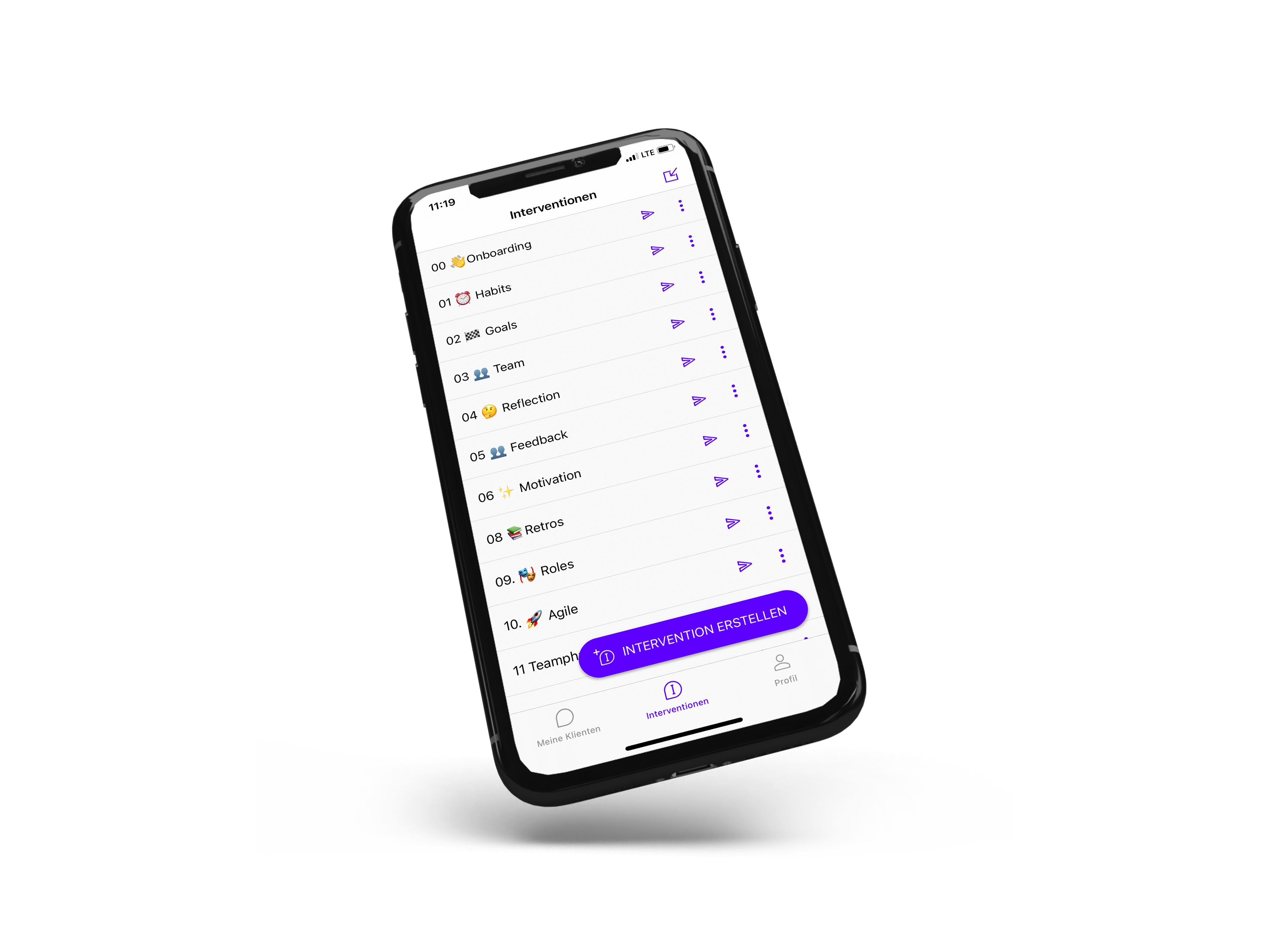 screenshot of BeCoach