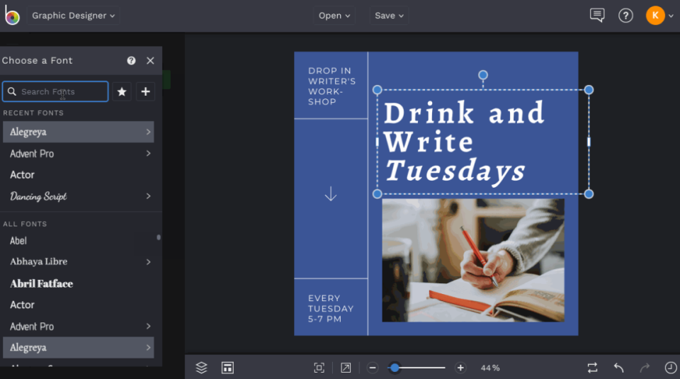screenshot of BeFunky