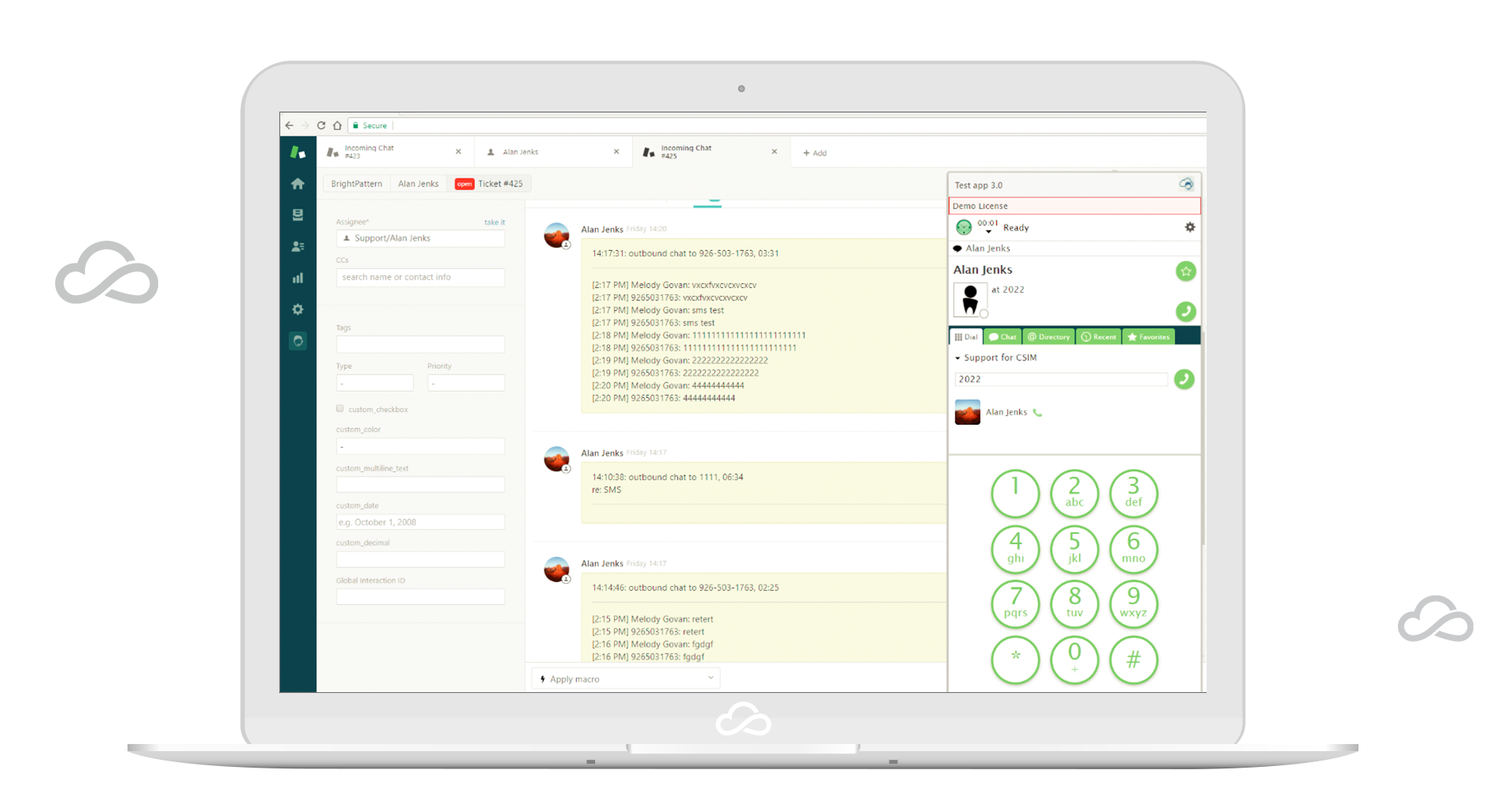 screenshot of BeInContact