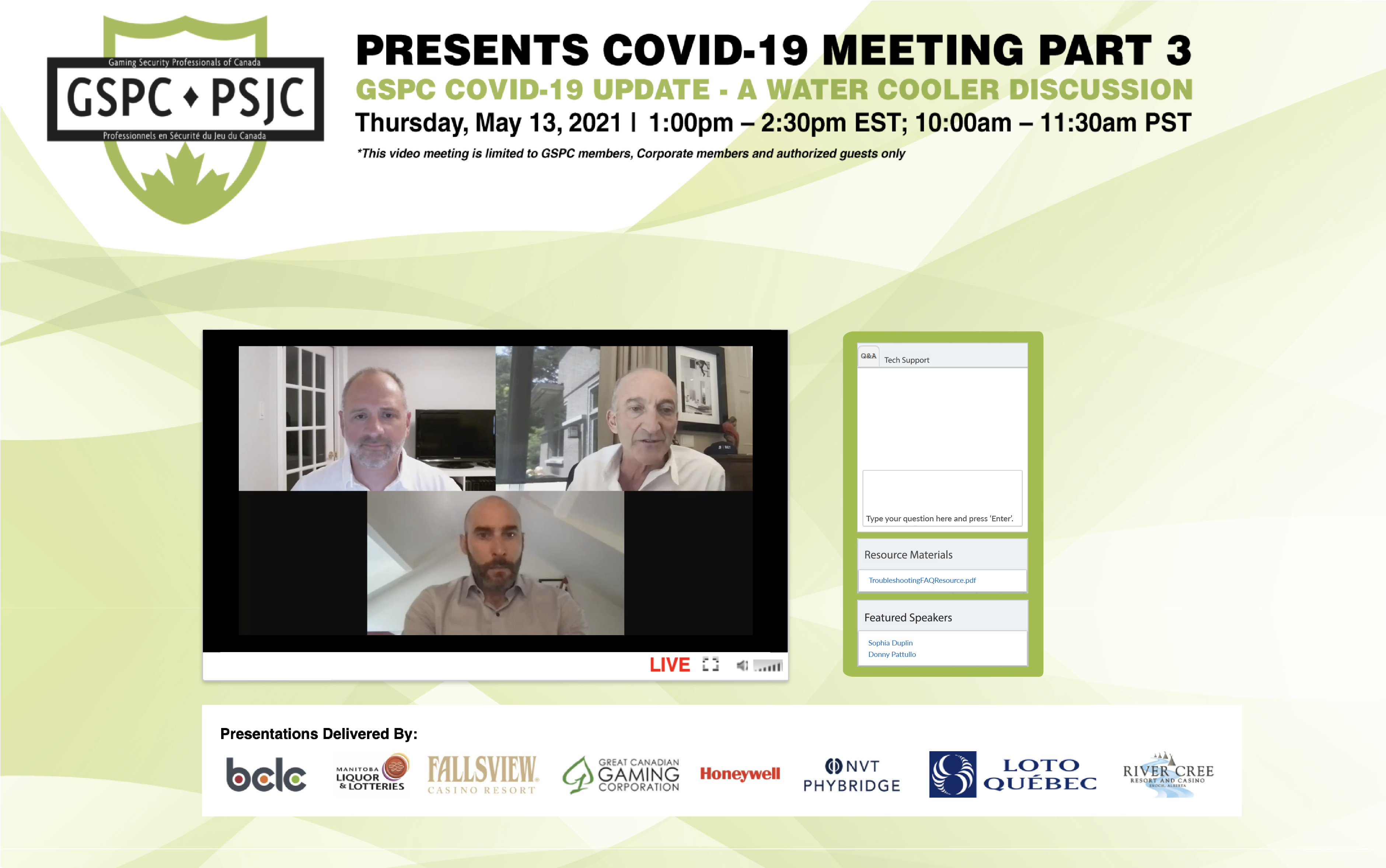 screenshot of BeaconLive