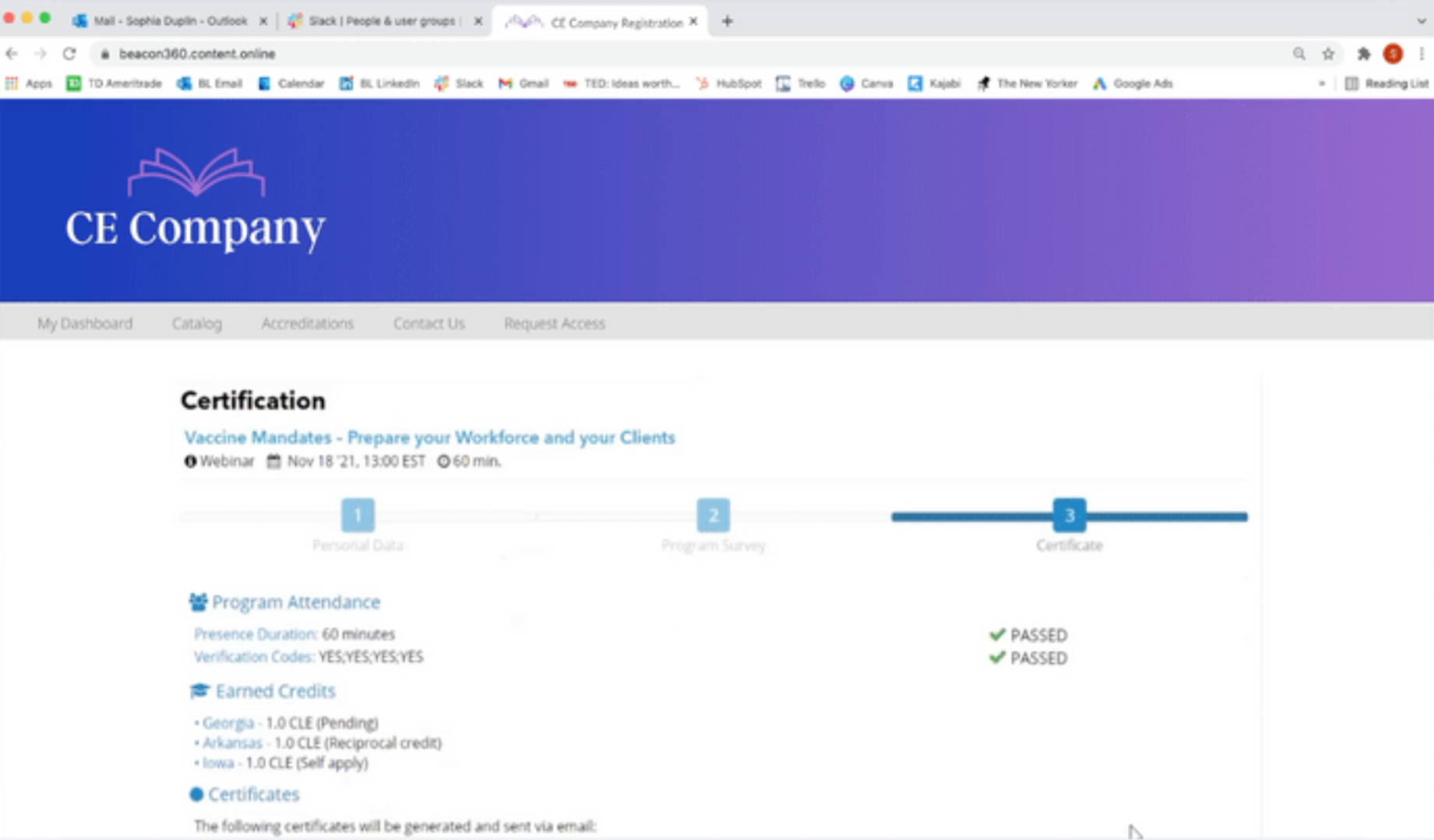 screenshot of BeaconLive