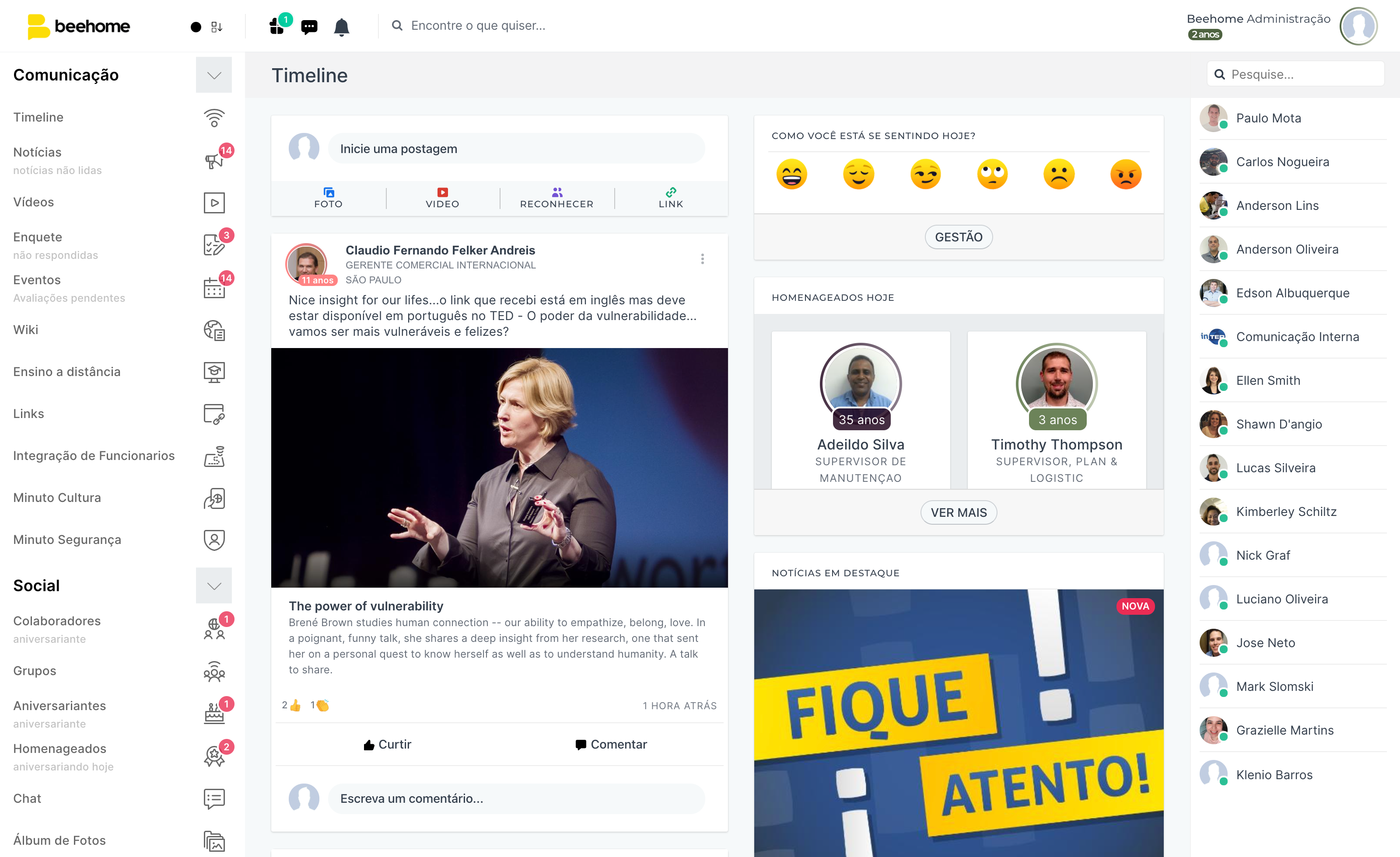 screenshot of Beehome