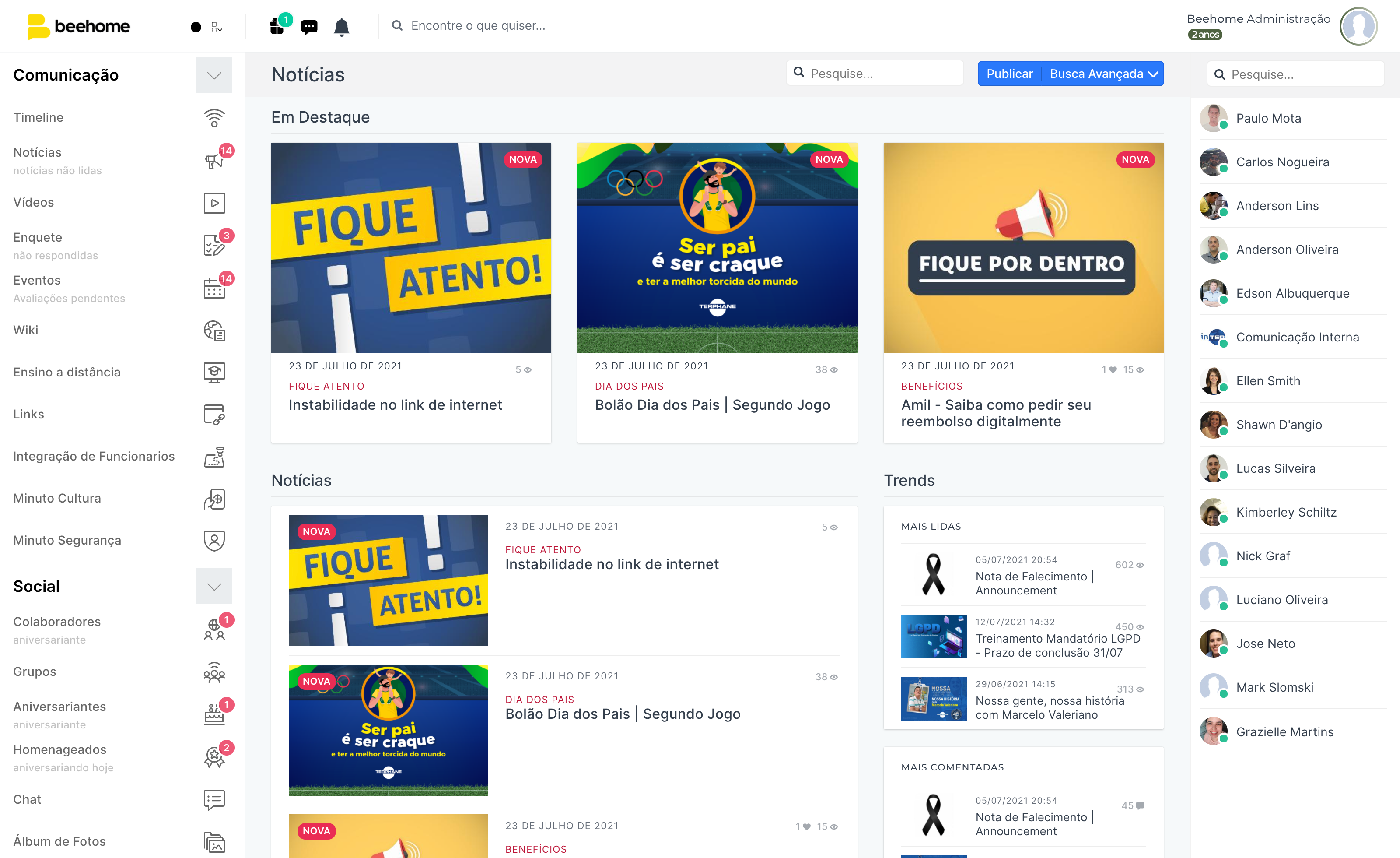 screenshot of Beehome