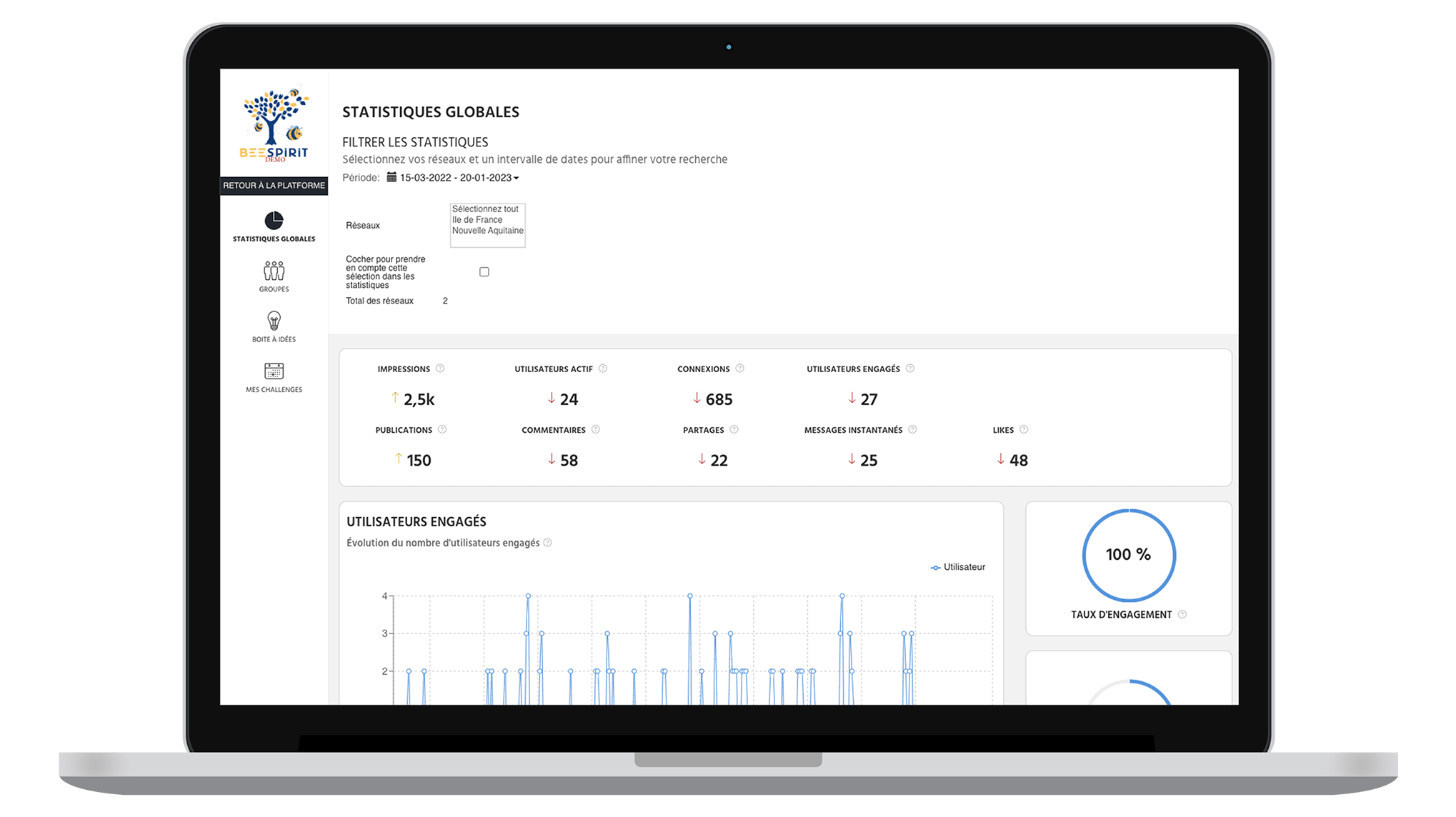 screenshot of Beeshake