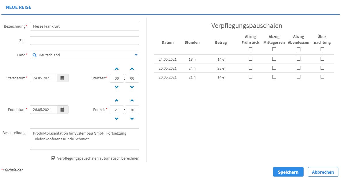 screenshot of Belegmeister