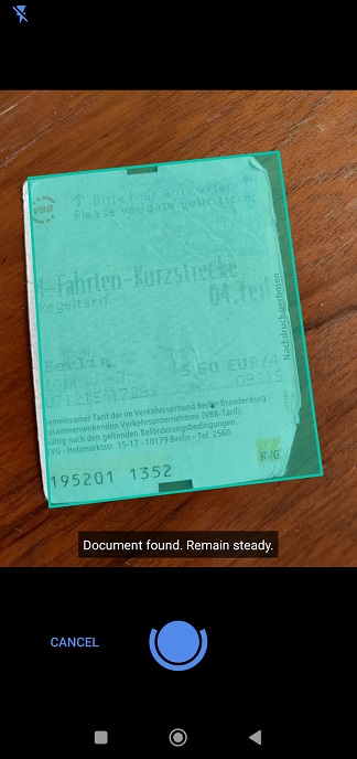 screenshot of Belegmeister