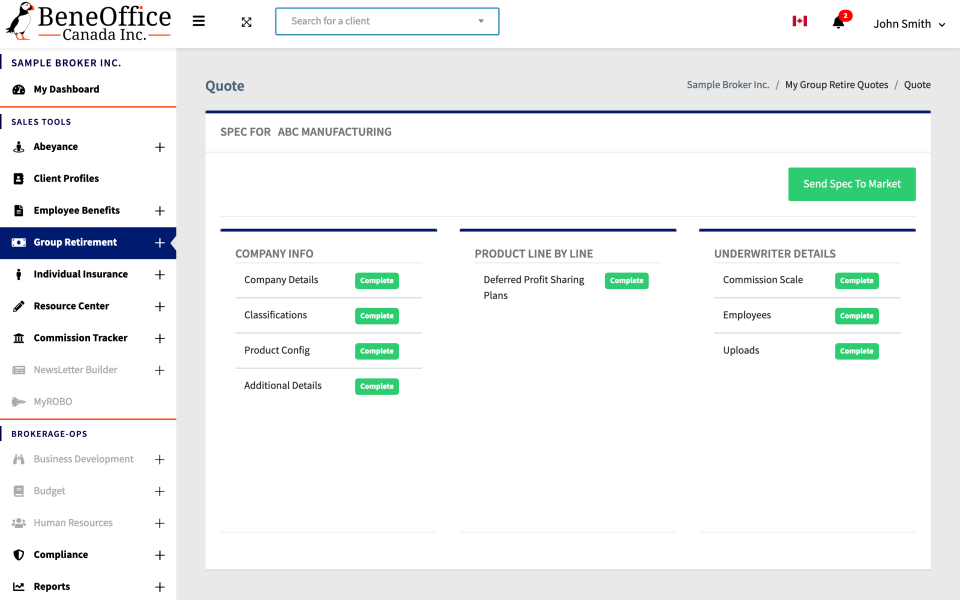 screenshot of BeneOffice