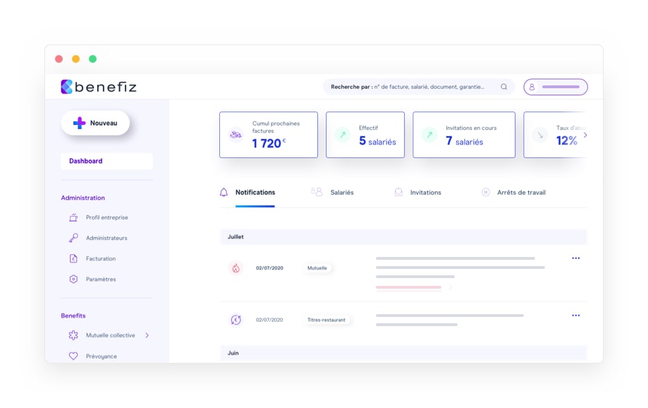 screenshot of Benefiz