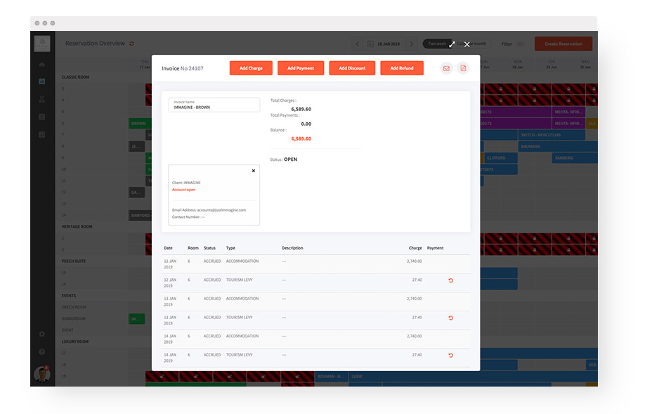 screenshot of Benson
