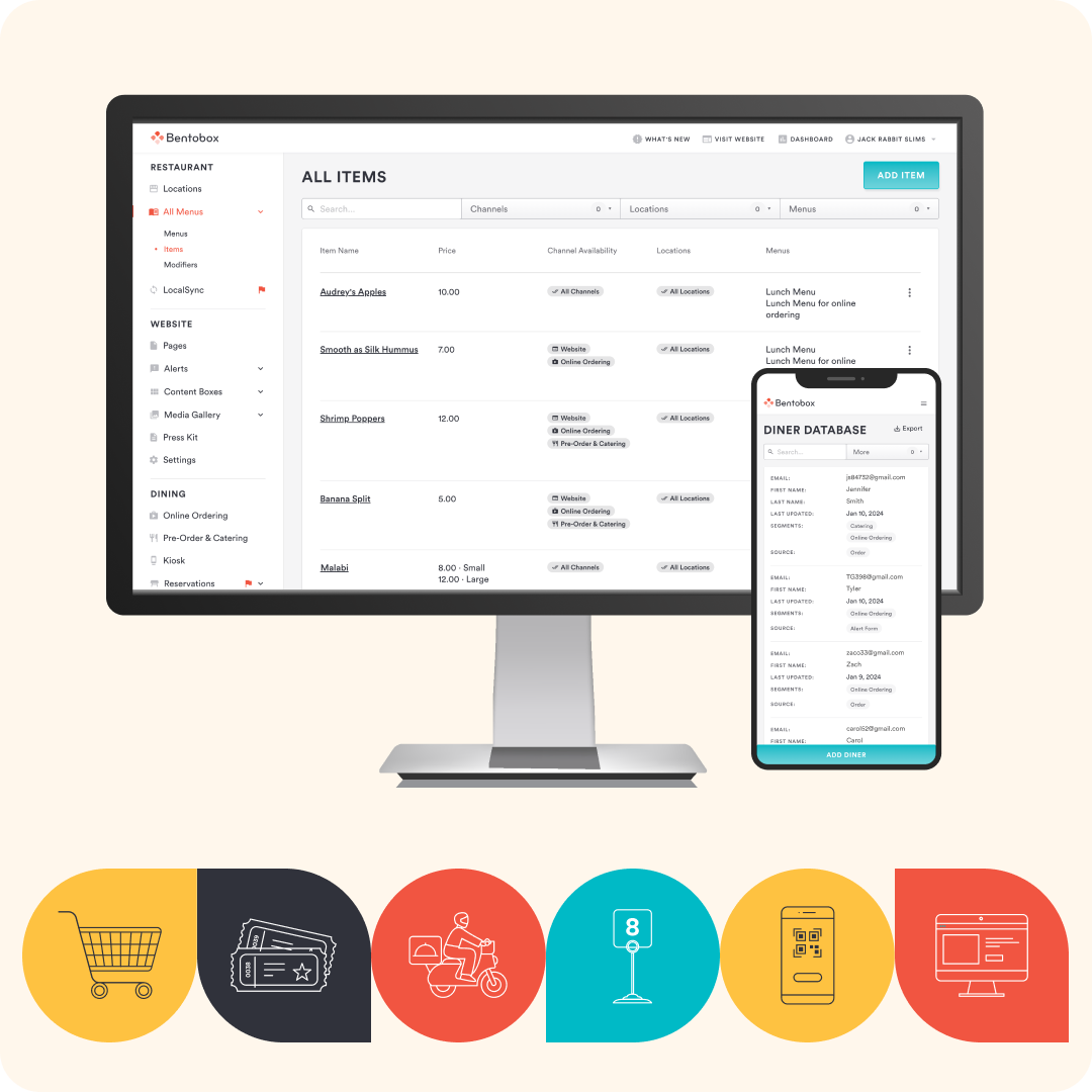 screenshot of BentoBox