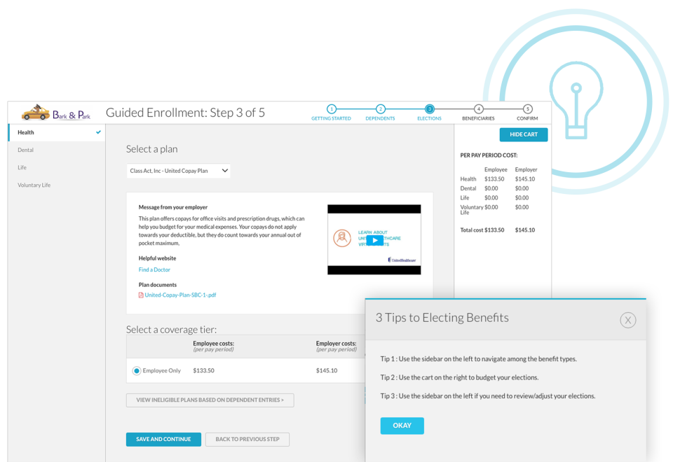 screenshot of BerniePortal