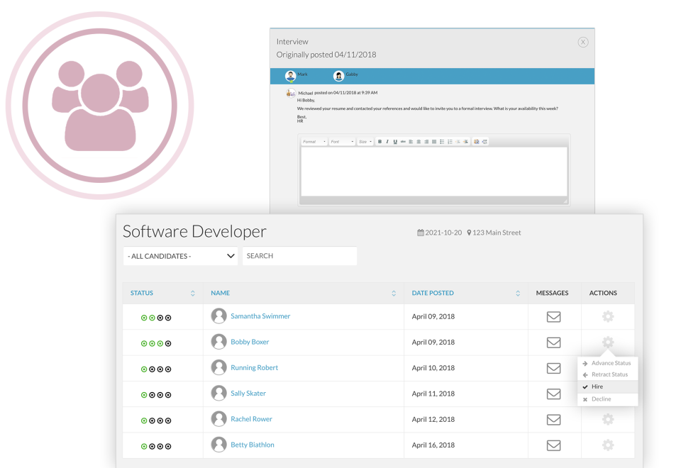 screenshot of BerniePortal