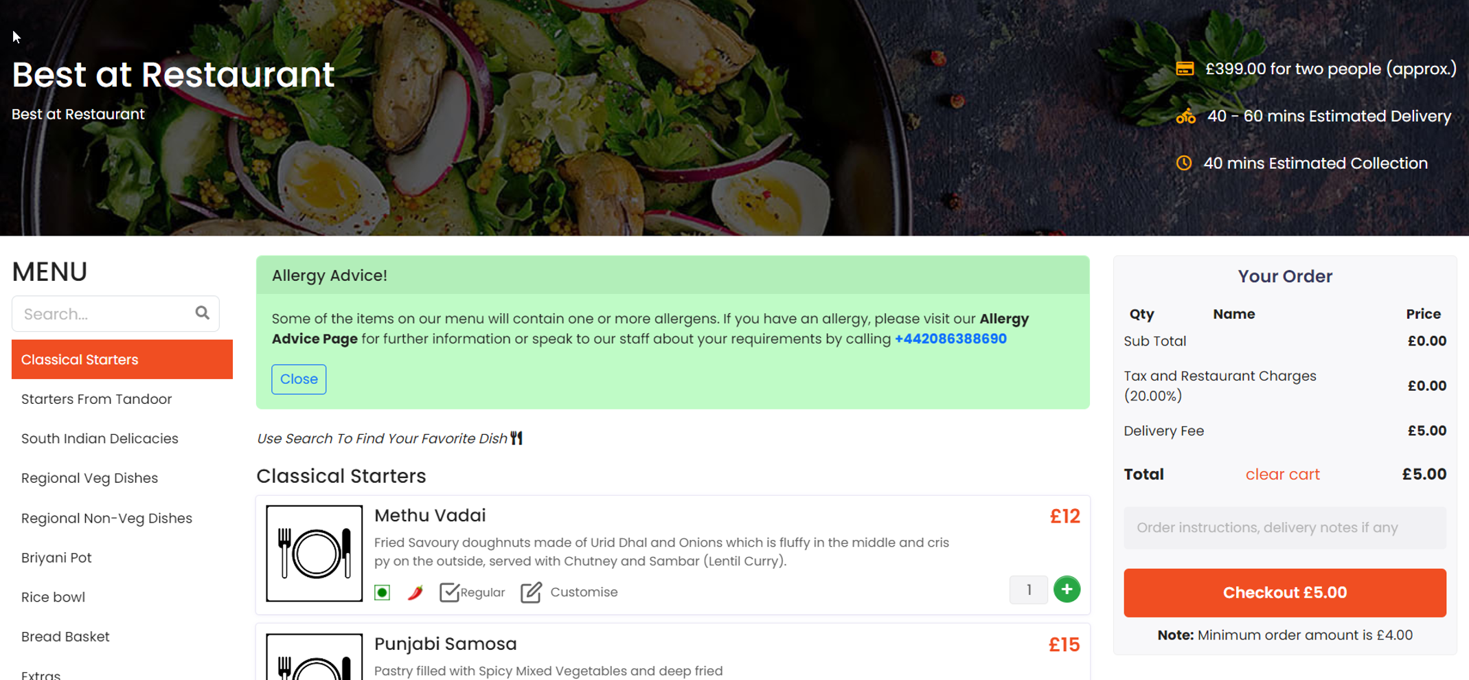 screenshot of Bestatservices