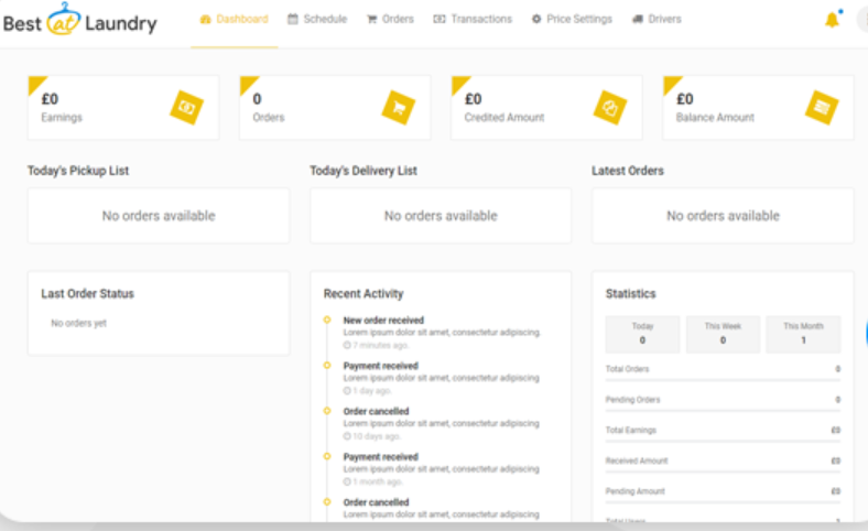 screenshot of Bestatservices