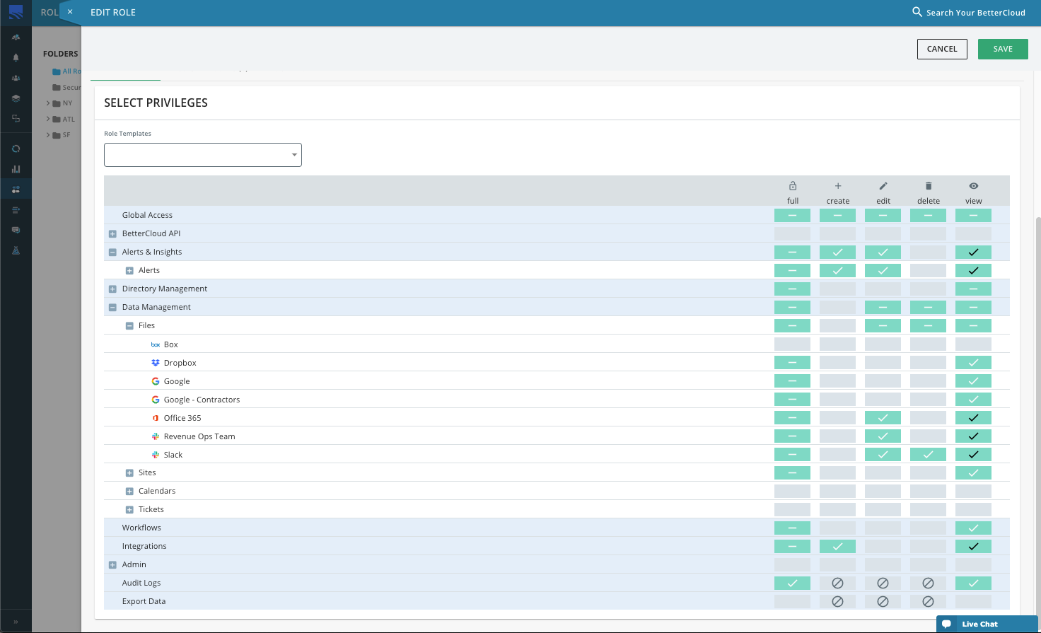 screenshot of BetterCloud