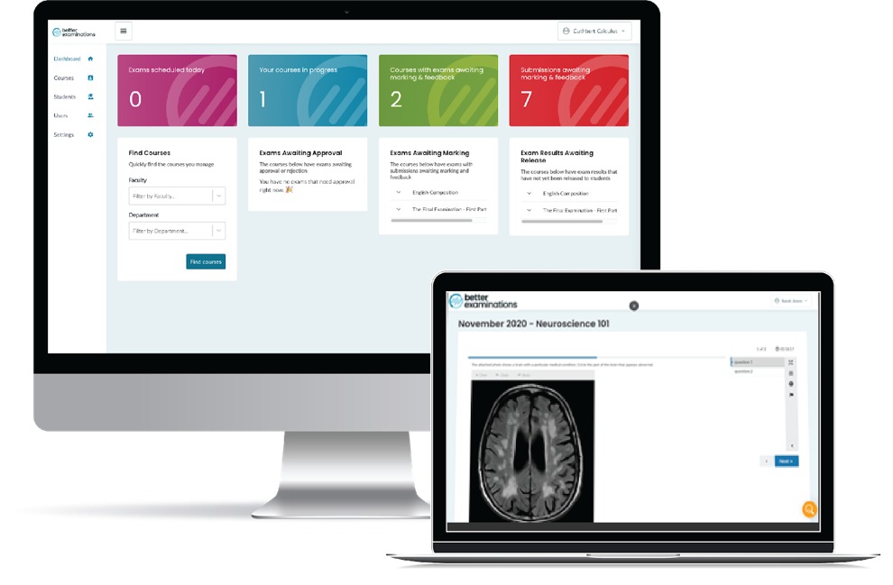 screenshot of BetterExaminations