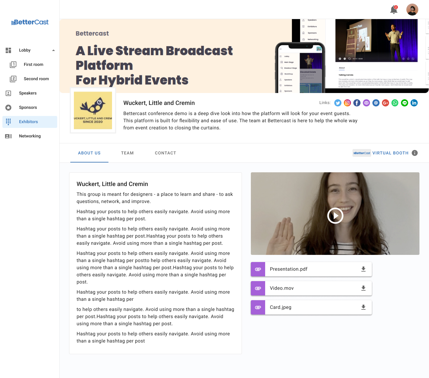 screenshot of Bettercast