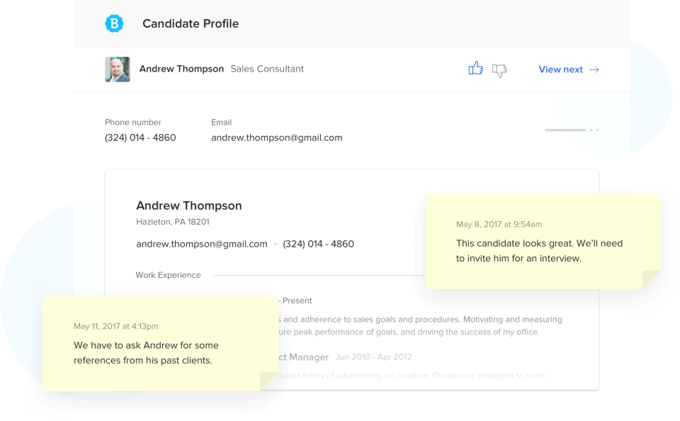 screenshot of Betterteam