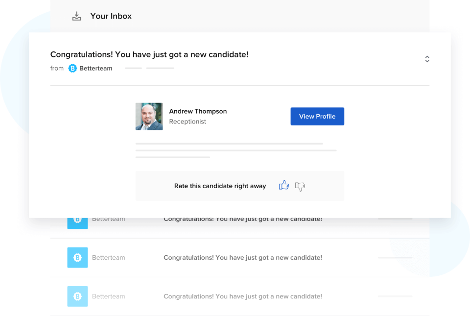 screenshot of Betterteam