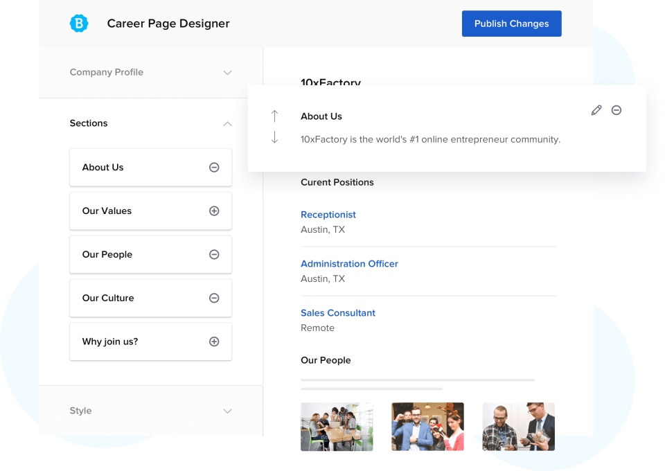 screenshot of Betterteam