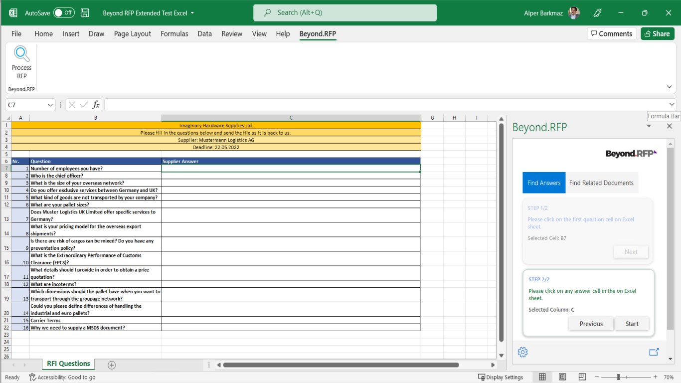 screenshot of Beyond.RFP