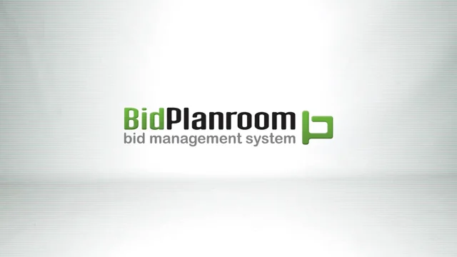 screenshot of BidPlanroom
