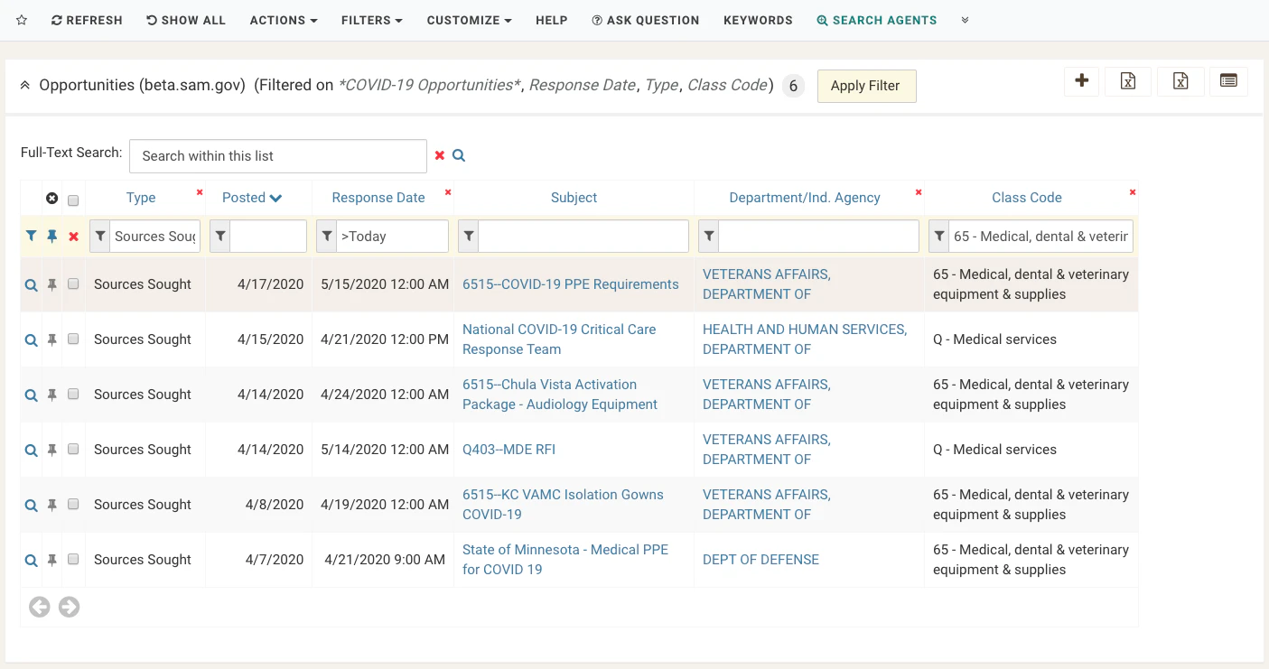 screenshot of Bidspeed