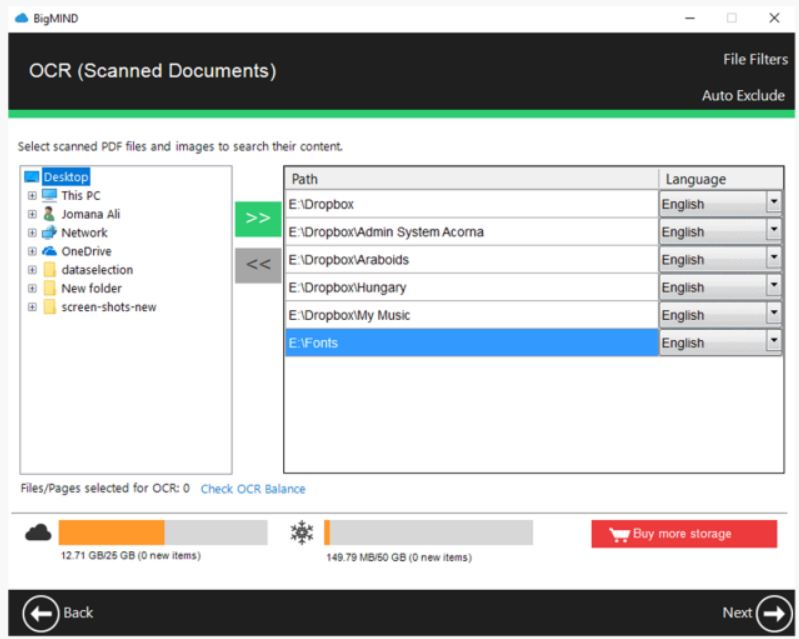 screenshot of BigMIND