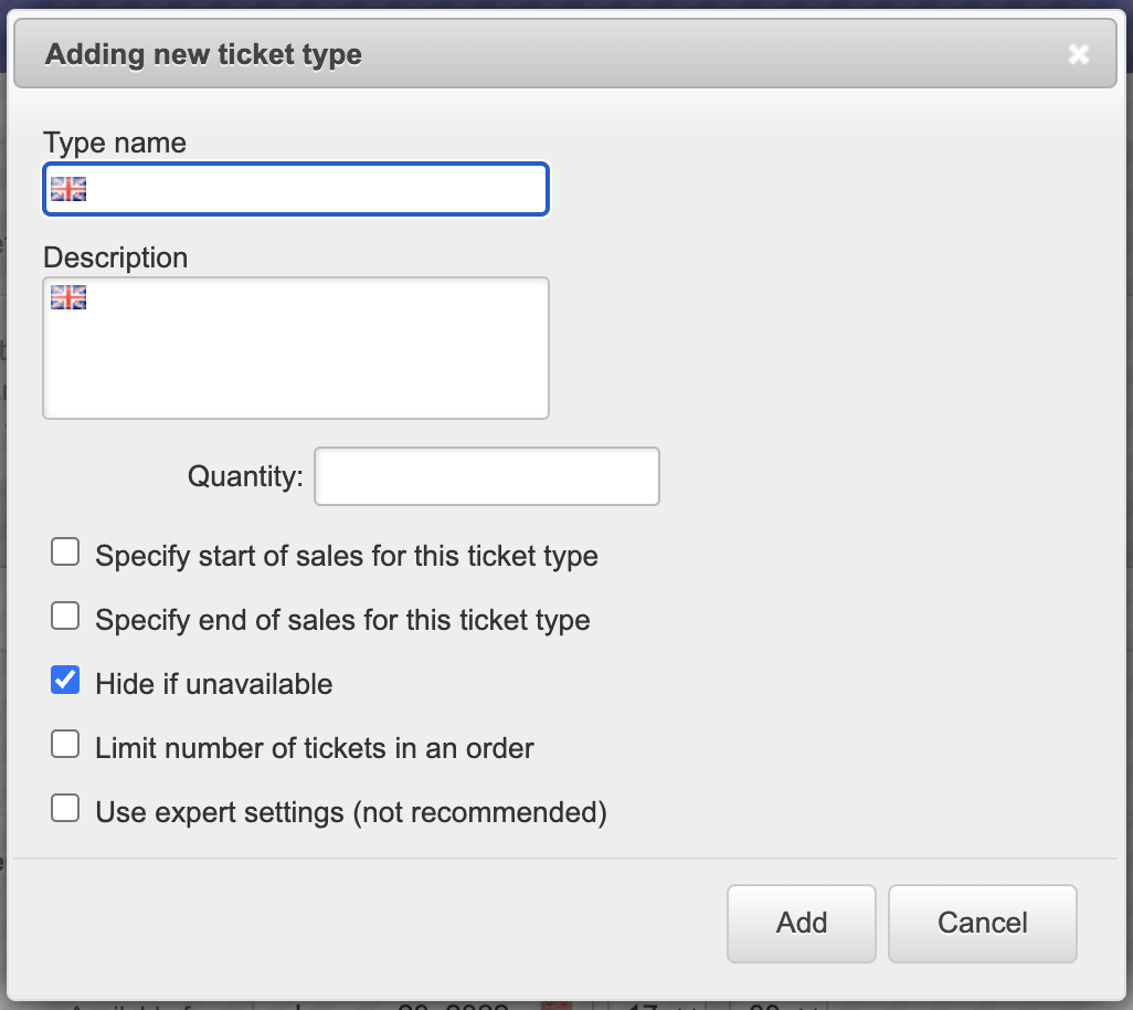 screenshot of Biletum