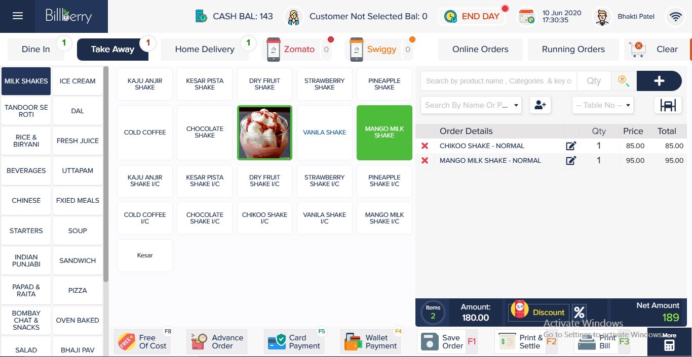 screenshot of Billberry