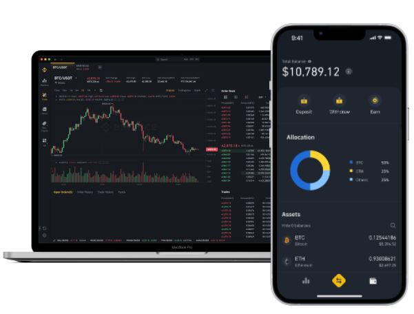 screenshot of Binance