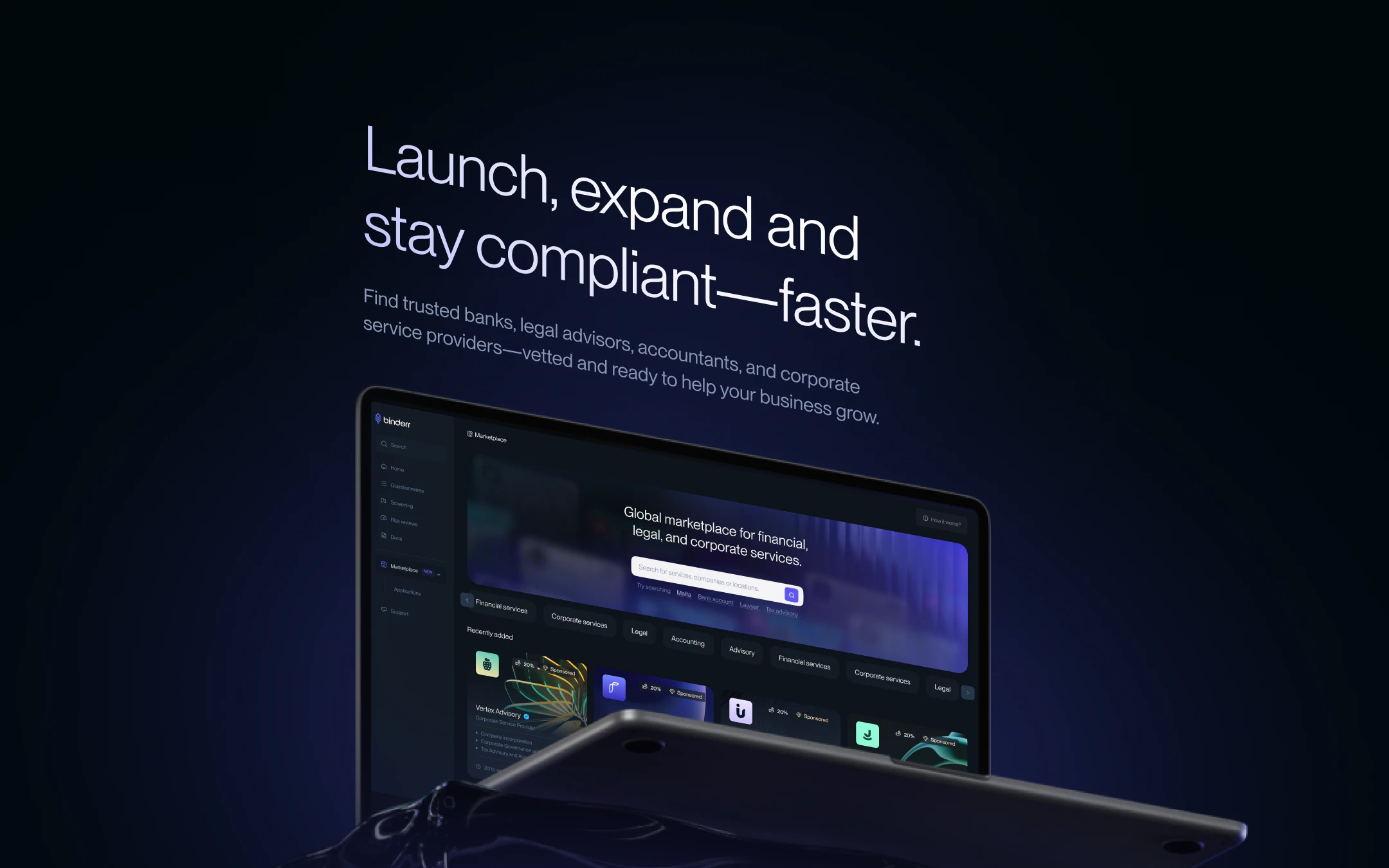 screenshot of Binderr