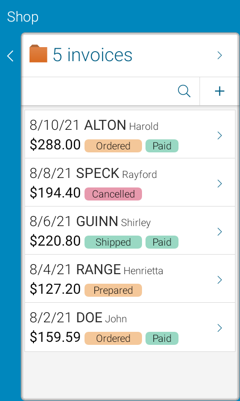 screenshot of Binders