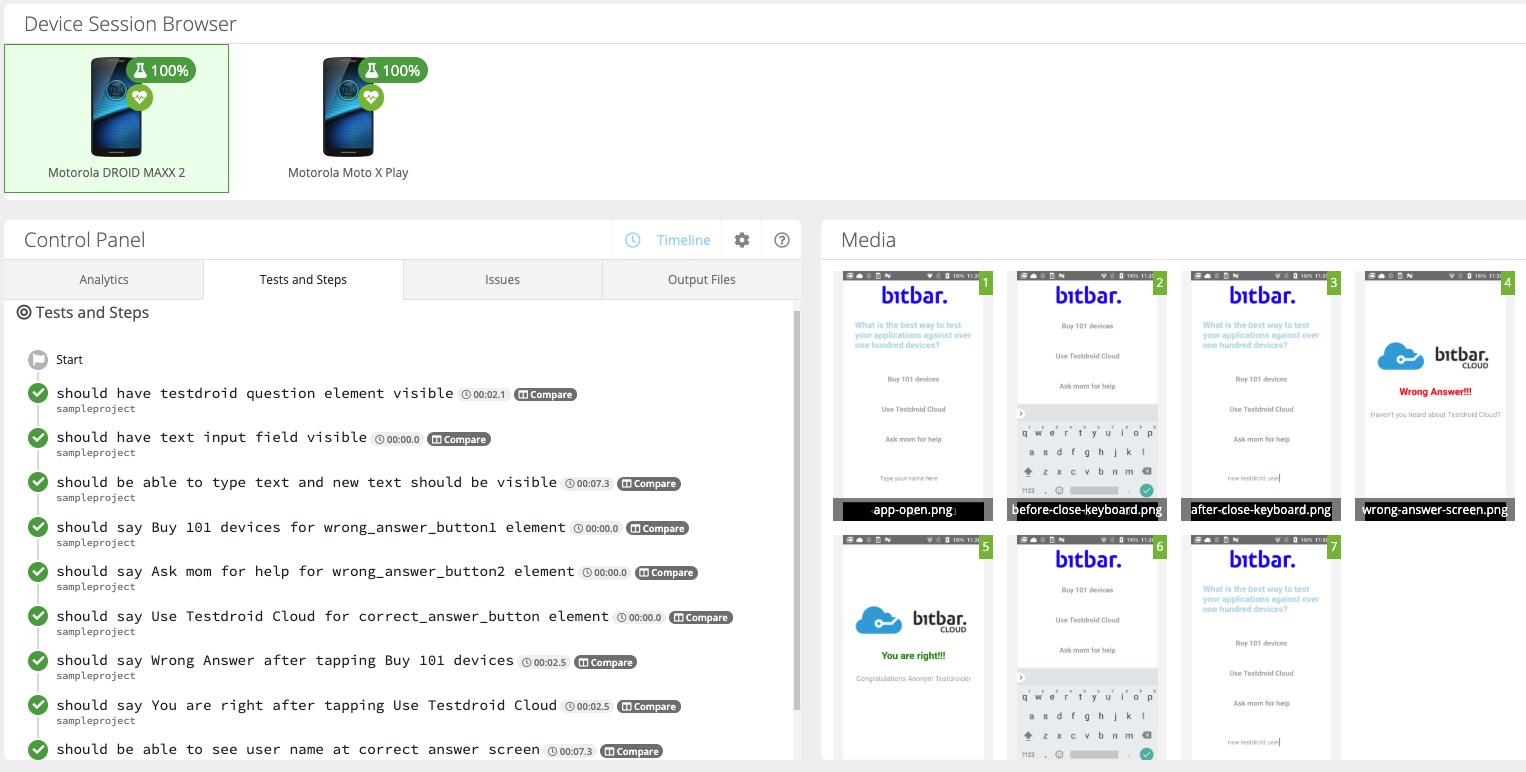 screenshot of BitBar