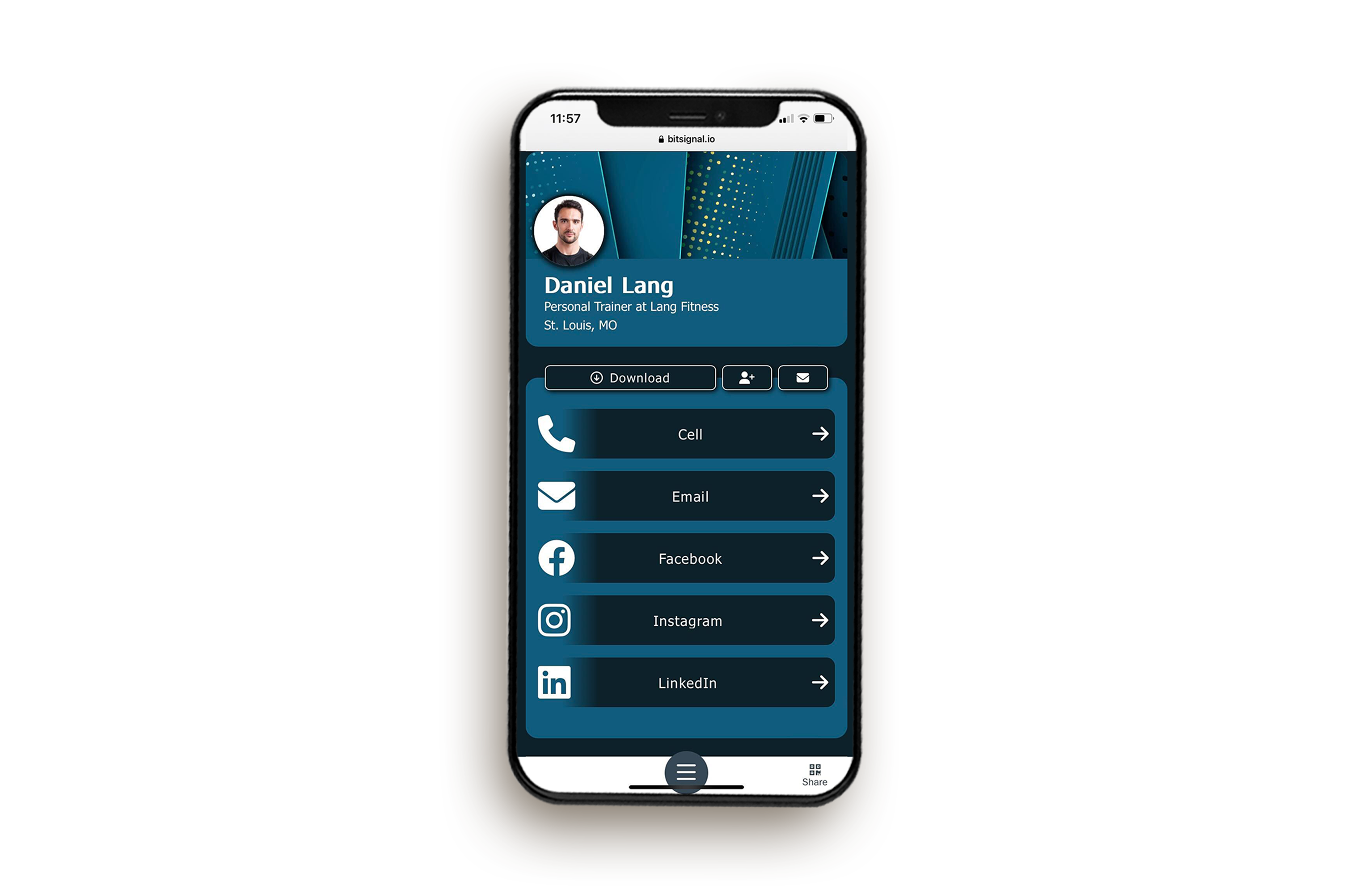 screenshot of BitSignal