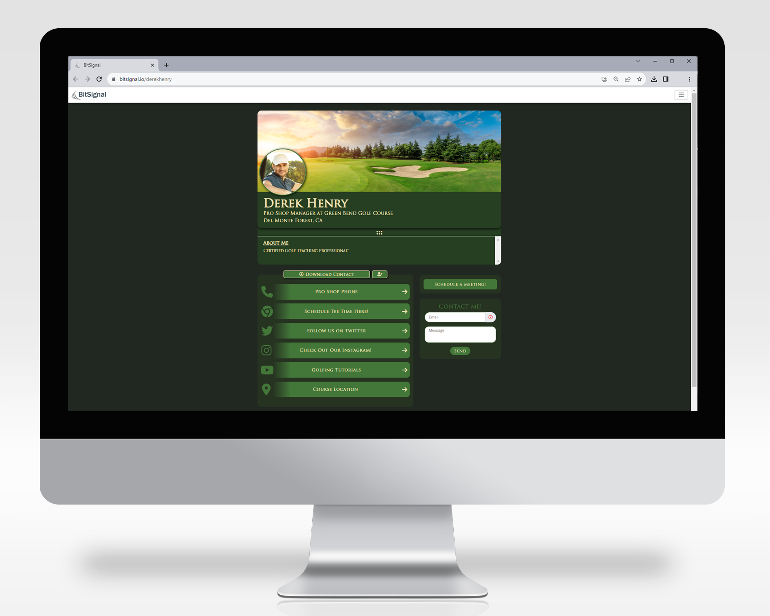 screenshot of BitSignal