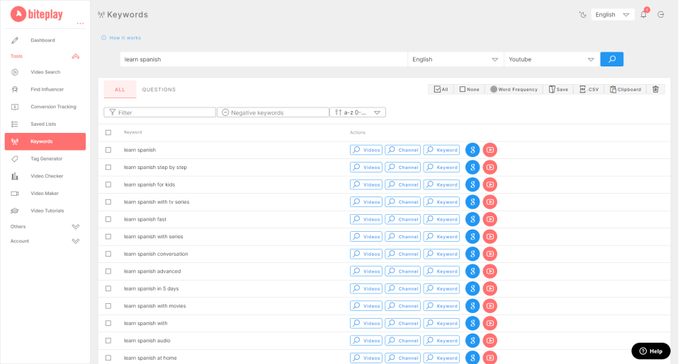 screenshot of Biteplay