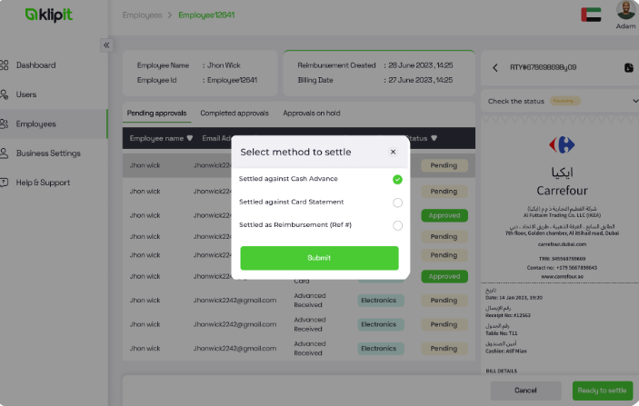 screenshot of BizPro