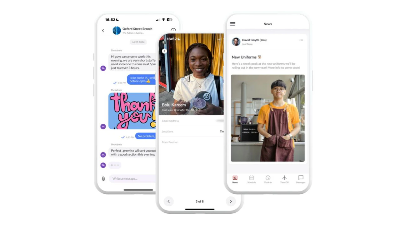 screenshot of Bizimply