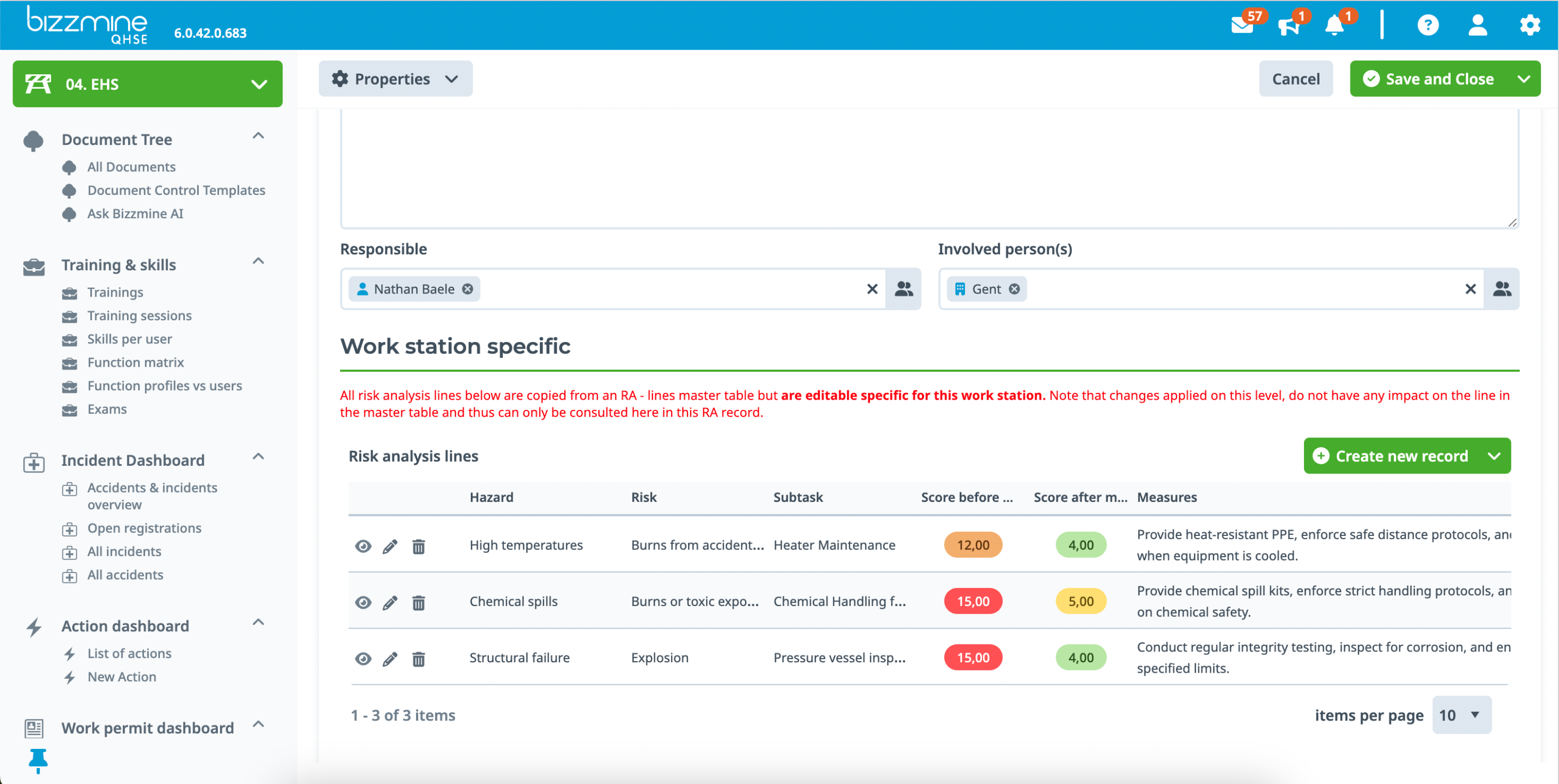 screenshot of BizzMine