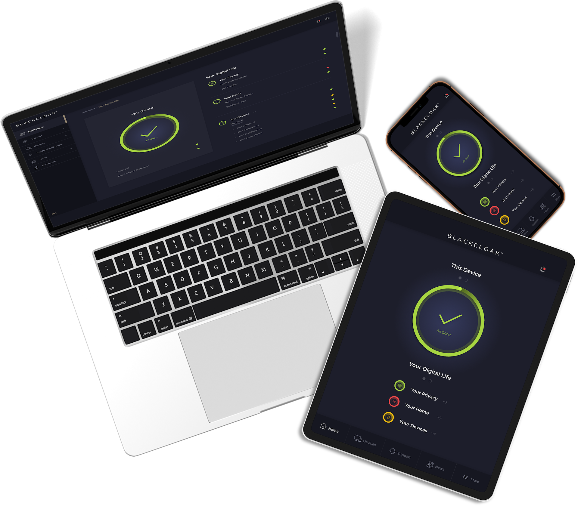 screenshot of BlackCloak