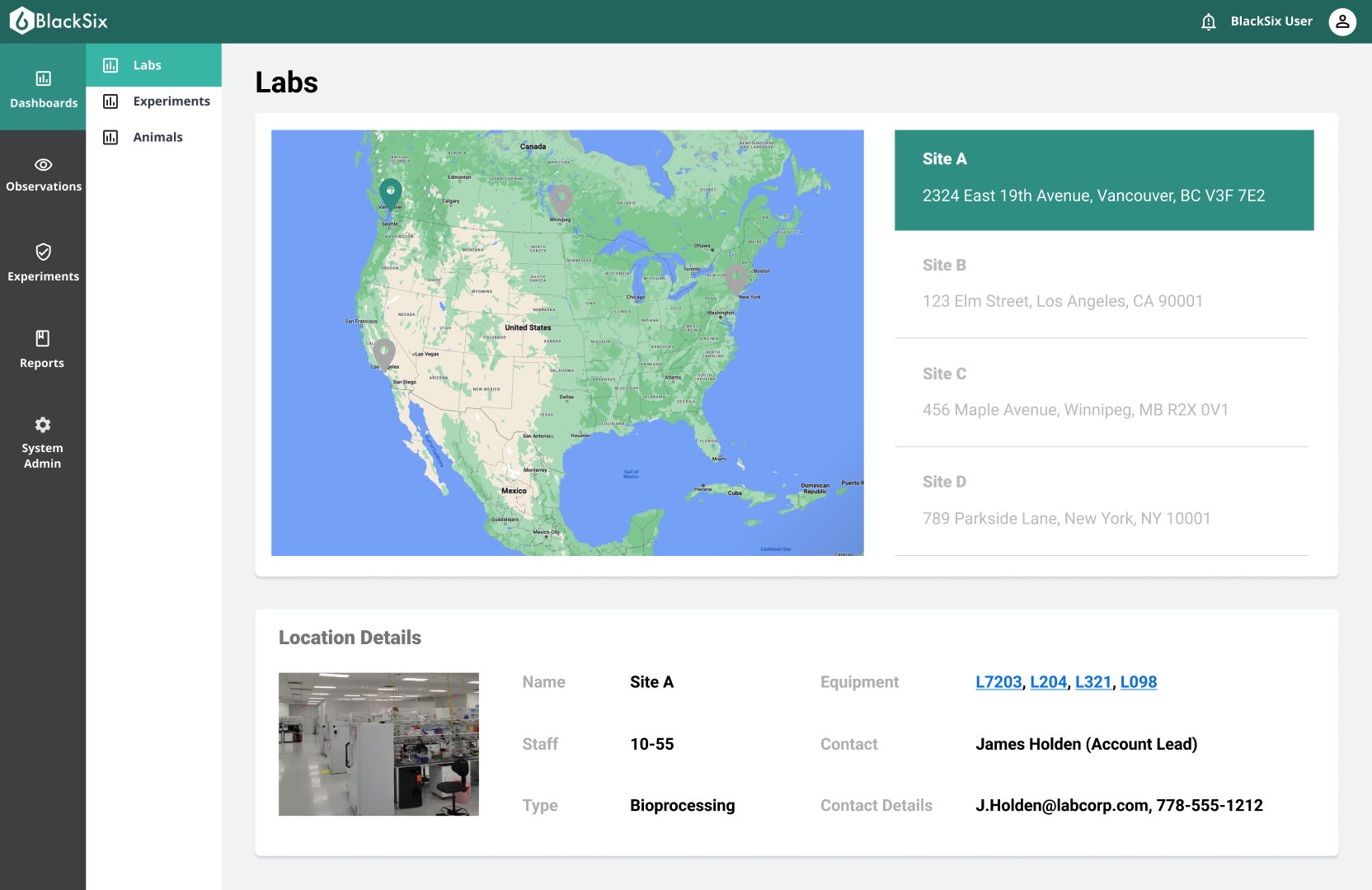 screenshot of BlackSix