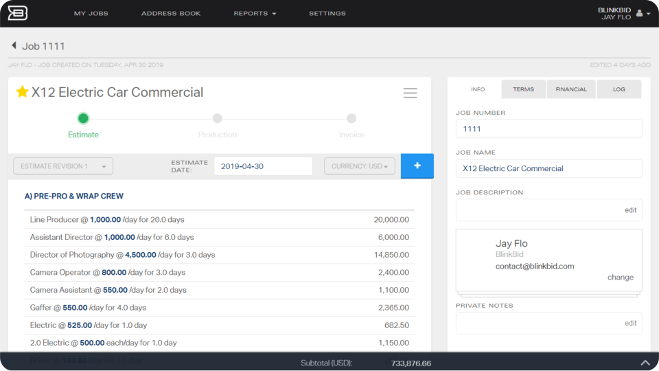 screenshot of Blinkbid