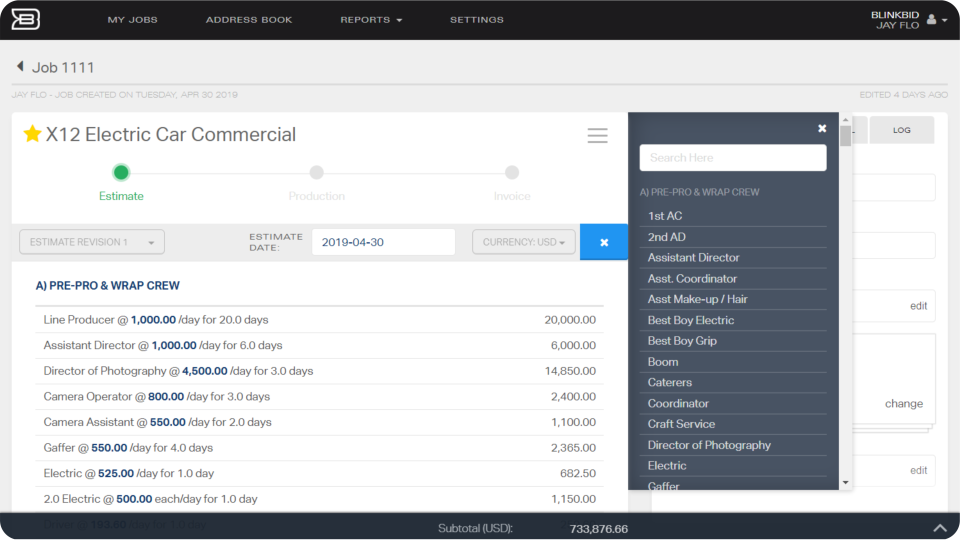 screenshot of Blinkbid