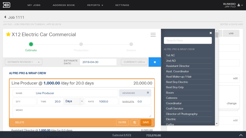 screenshot of Blinkbid