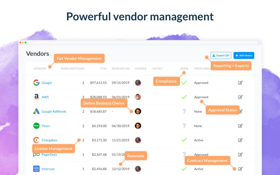 screenshot of Blissfully