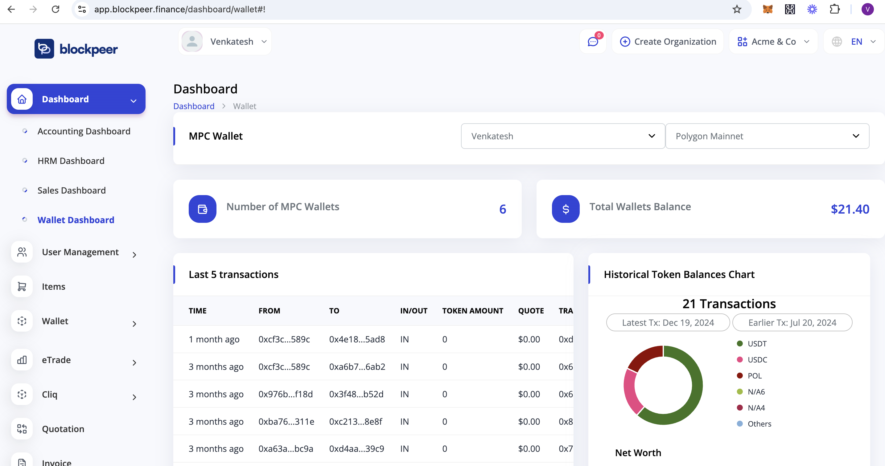 screenshot of BlockPeer